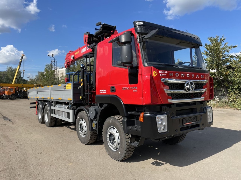 HONGYAN GENLYON SAIC-IVECO 8×4 (МРМ 40т) КМУ UMM 816T (8т)